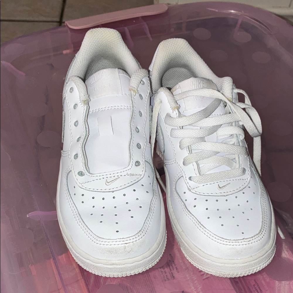 Nike Kids White Low-Top Sneakers